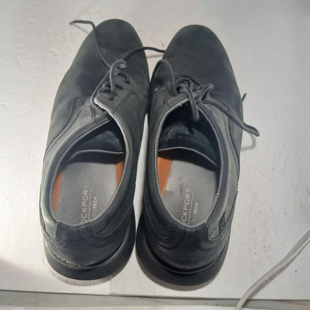 Rockport TruTech Oxford 9 Black Leather Business Casual Comfort CI2360